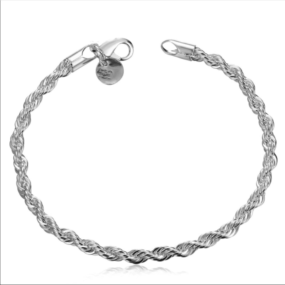 Pure Silver 925 Bracelets for Men Women - Picture 3 of 4